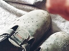 I cum on my work shoes and socks