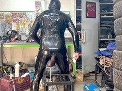 Fucking sex toy, leather vinyl pvc latex, homemade sex toy