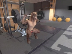 In the gym they determined to fap off a humungous beefstick of a gorgeous man, wrath