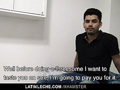 Uncut Latino Boy Cums With No Hands