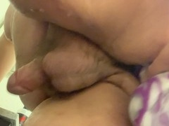 Huge sex toy, gay dragon dong, anal pounding on a thick booty