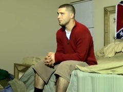 Amateur gay dude blown until he cums by mature deviant