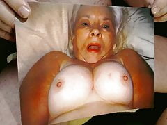 Tribute for masterb8er - slut gets a huge load of sperm
