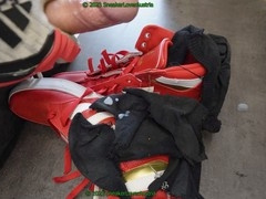 Gay puma rebound, trash shoes, sneaker ripping