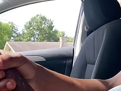 Grandpa begs for my load after catching me Jacking off in my car