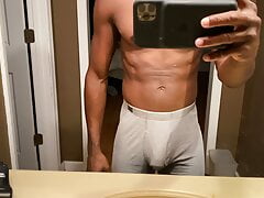Muscle Dick Tease - No Erection