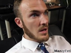 Office Tattoo Crossdresser Bangs Bottom After Being Sucked