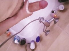 Soupy dick in shower