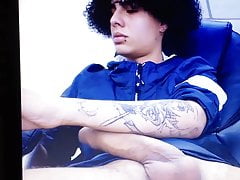 Young Latino edging his huge hung massive monster cock