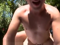 Gay men tit play big nipple sucking We set up shop out by his pool and