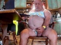 Mark Fletcher in lingerie and thong enjoying my cum