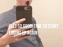 Guy Jacking it in The Bathroom