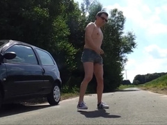 slave bitch slut jerk outdoor