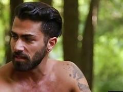 Muscle son anal sex with cumshot