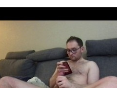 Hairy Guy's Cock Explodes During Solo Act