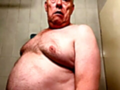 Swiss granddad in bathroom