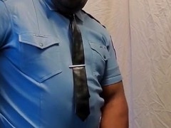 Erotic adventures in blue leather with a kinky twist