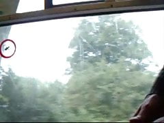 Playing on train