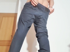 Which trousers should I wear for my gf getting exhilarated and deep-throat my boner?