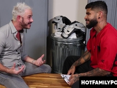 HotFamilyPorn.com - Lusty jock stepcousins moans on hard bareback fuck session