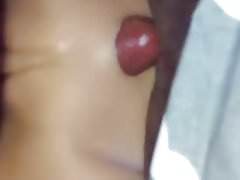 Hot missionary toy fucking and nice cumshot