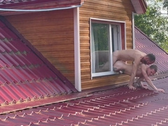 Step-Father plumbs my cock-squeezing rump in the parking pile from the rear thru the window