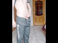 scally lad with a big cock jerks off