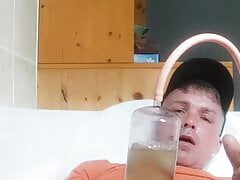 Fun with my penis pump, pissing in it, so hot and cum too