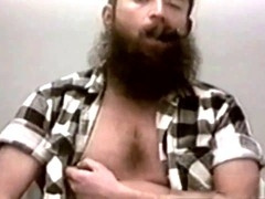 Hairy stud's big Cock Solo