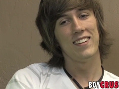 Wild punk youngster draining his meatpipe solo