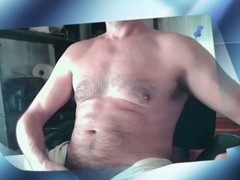 Daddy art wank scene featuring big cock