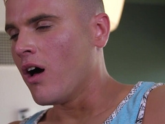 Cock sucking twink is avid to feel more and swallow rivers of jizz