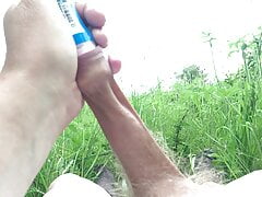 Outdoor foreskin stretch - 1 of 4