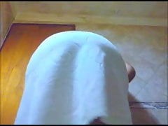 Big ass and a towel