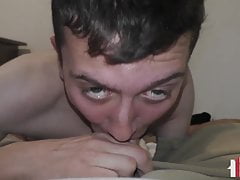 Str8 Boy In Older+Younger Gives Rough Blowjob POV
