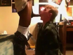 Sucking blk cock diffrent angle