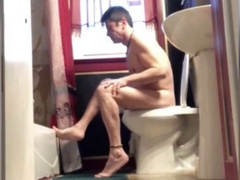 Gay-masturbation, hose, toilet-fetish