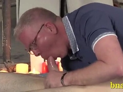 Rough gay sex of bdsm lovers