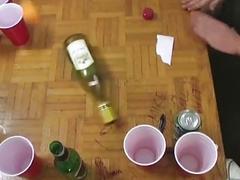 Students play around in the room and blow each other off