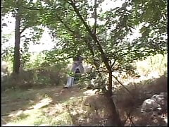Bottom boy gets on his knees and deep throats a hard cock