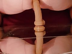Hot young ass rides on a cock