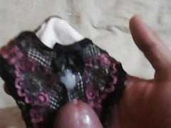 cumshot in my friend's mom's favorite panties