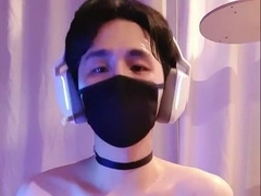 Sissy Asain homo boy solo masterbation two