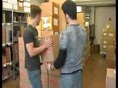 Young Hunks Fuck at Work