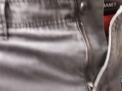 Straight man plays the guitar before playing with his cock