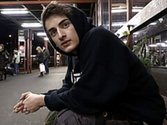 Scrawny twink taking that strange dick deep inside of that ass