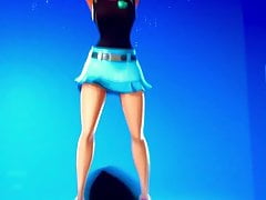 Volley girl  cum tribute (Fortnite)