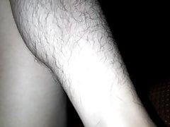 Self footjob