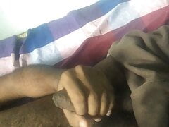Black hairy daddy masturbation big cock