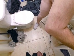 Big black cock penetrates fat ass BiggButt2XL in a bathroom in Norristown, Pennsylvania